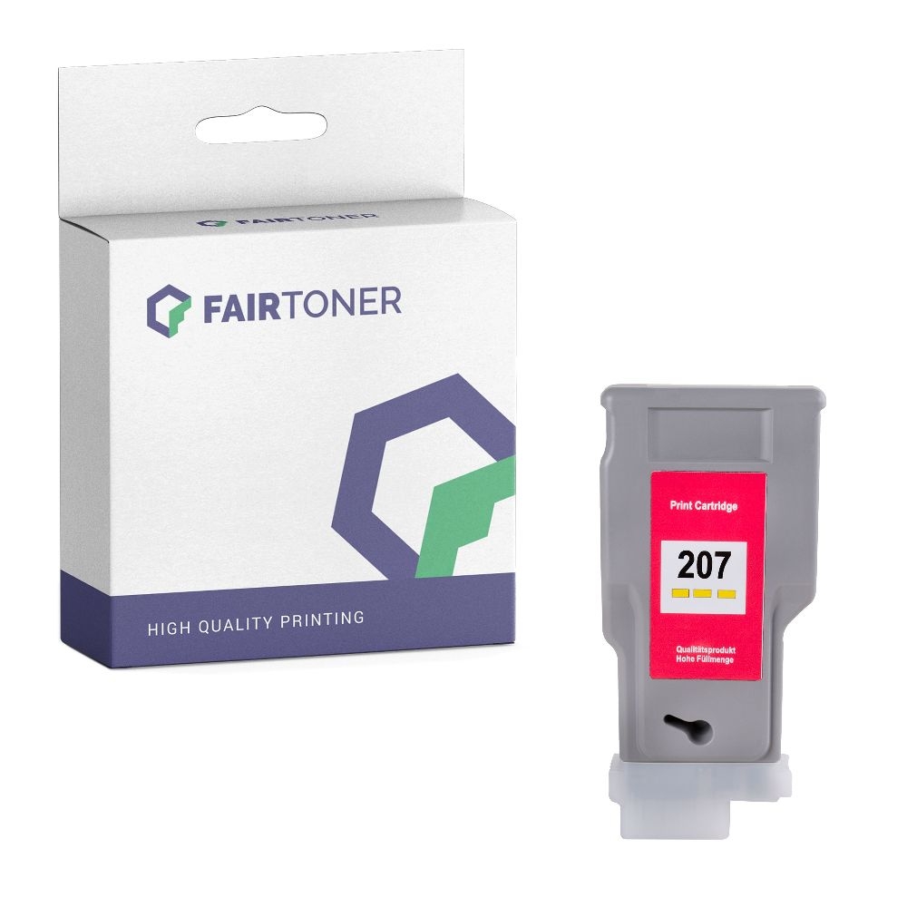 FairToner kompatibel für Canon Tintenpatrone 8792B001 / PFI-207Y Gelb