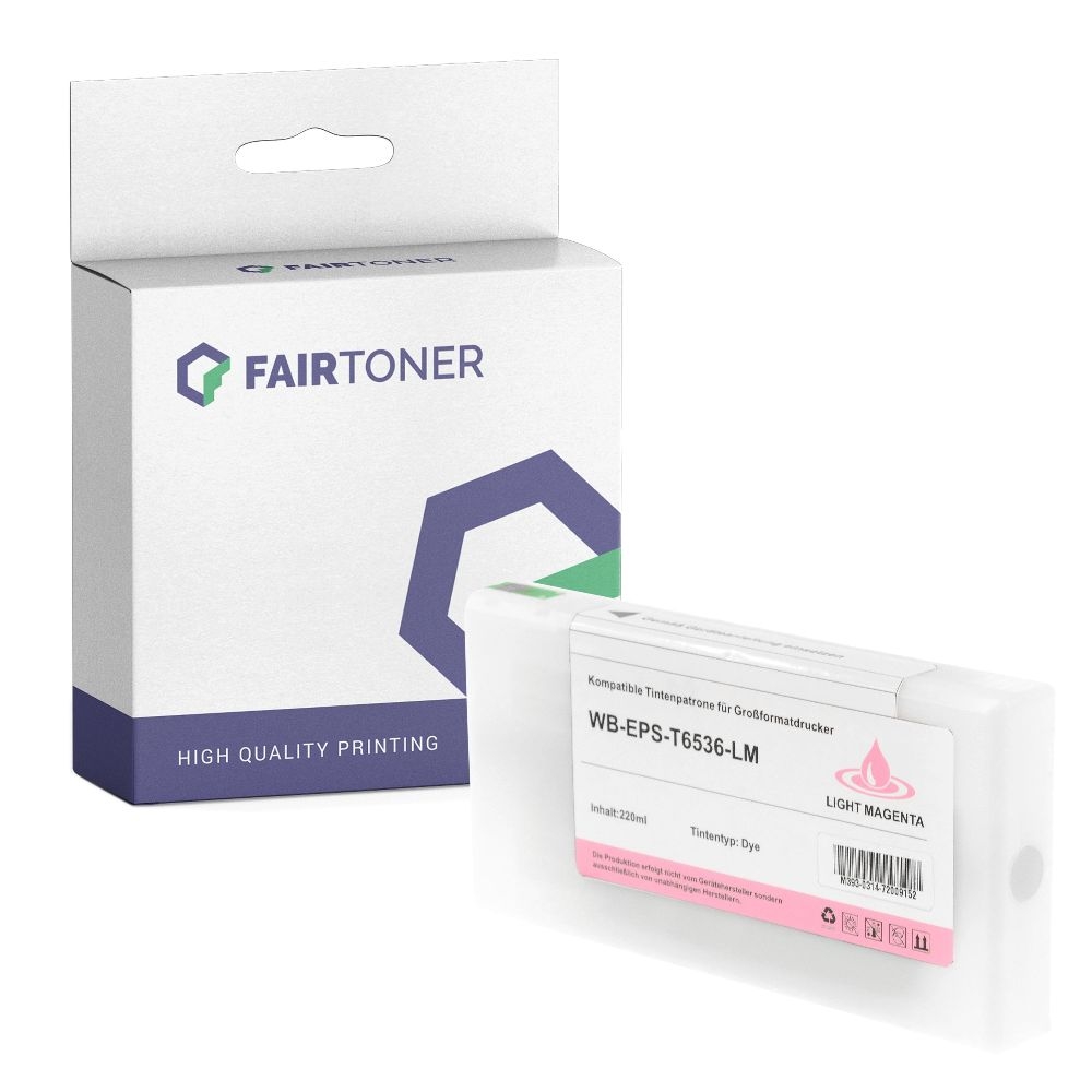 FairToner kompatibel für Epson Tintenpatrone C13T653600 / T6536 Photo Magenta