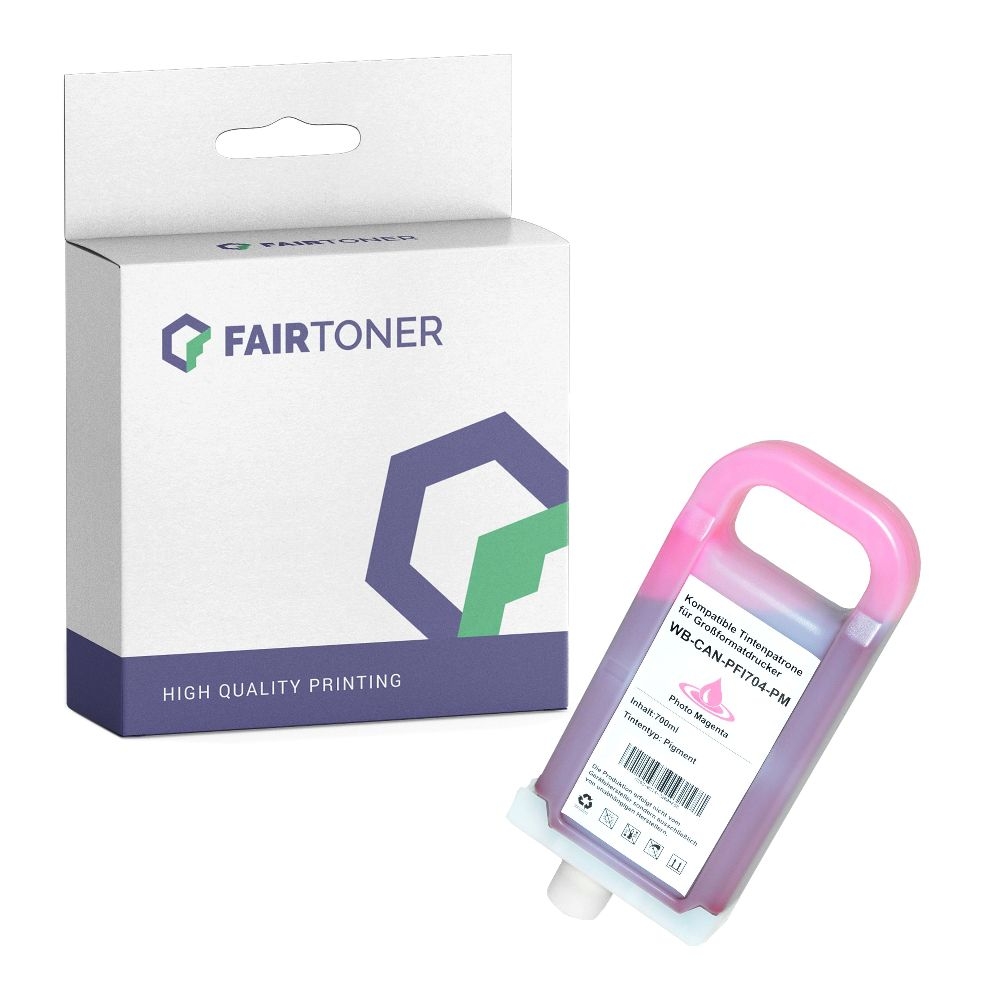 FairToner kompatibel für Canon Tintenpatrone 3866B005 / PFI-704PM Photo Magenta
