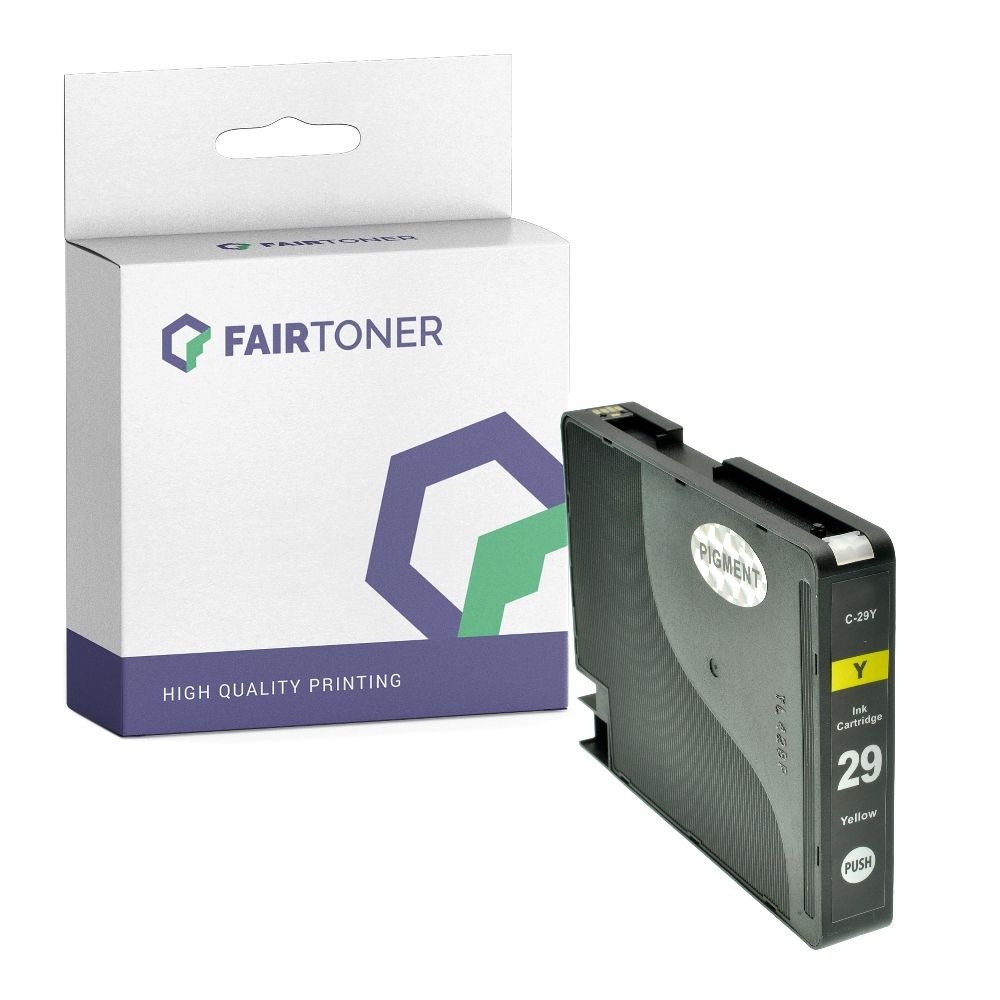 FairToner kompatibel für Canon Tintenpatrone 4875B001 / PGI-29Y Gelb
