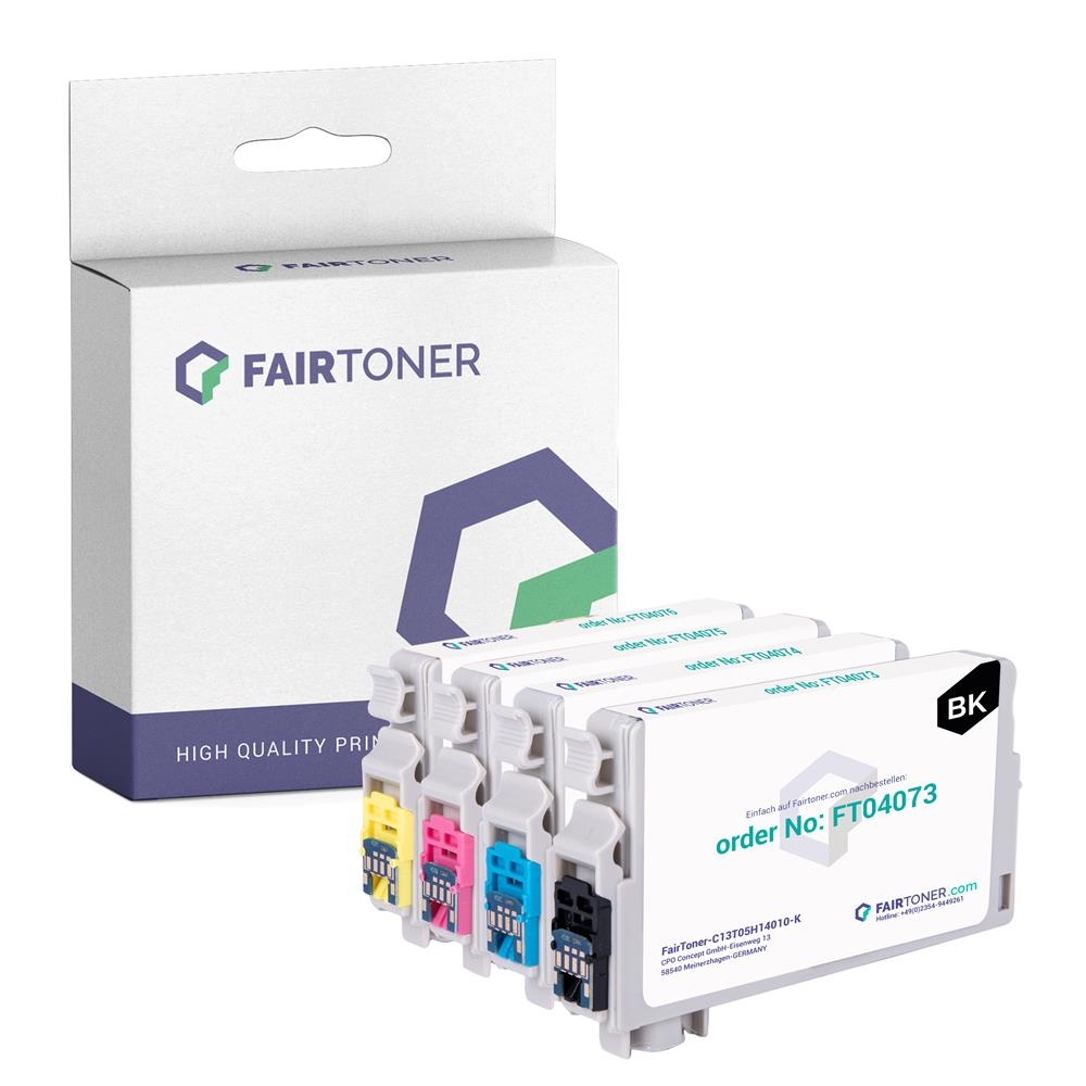 FairToner PF Set 4 Patrone Epson 405XL 1xbk 1xcmy