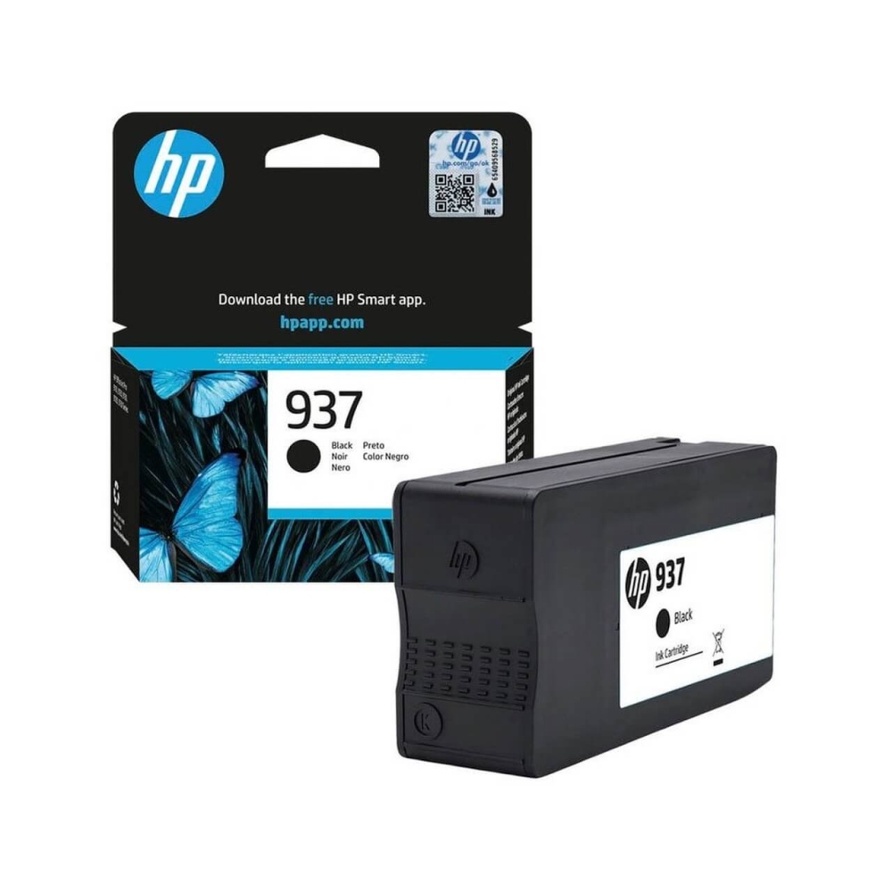 Original HP Tintenpatrone 4S6W5NE / 937 Schwarz