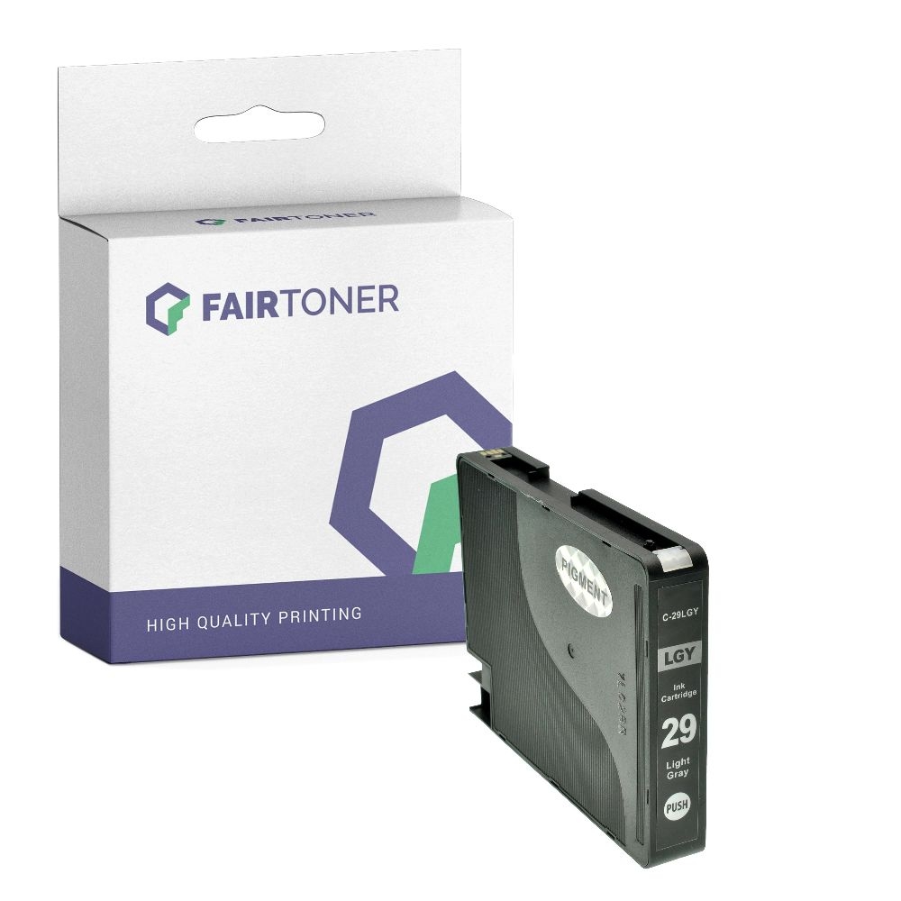 FairToner kompatibel für Canon Tintenpatrone 4872B001 / PGI-29LGY Light Grau