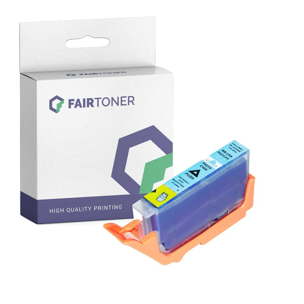 FairToner kompatibel für Canon Tintenpatrone 6407B001 / PGI-72PC Photo Cyan