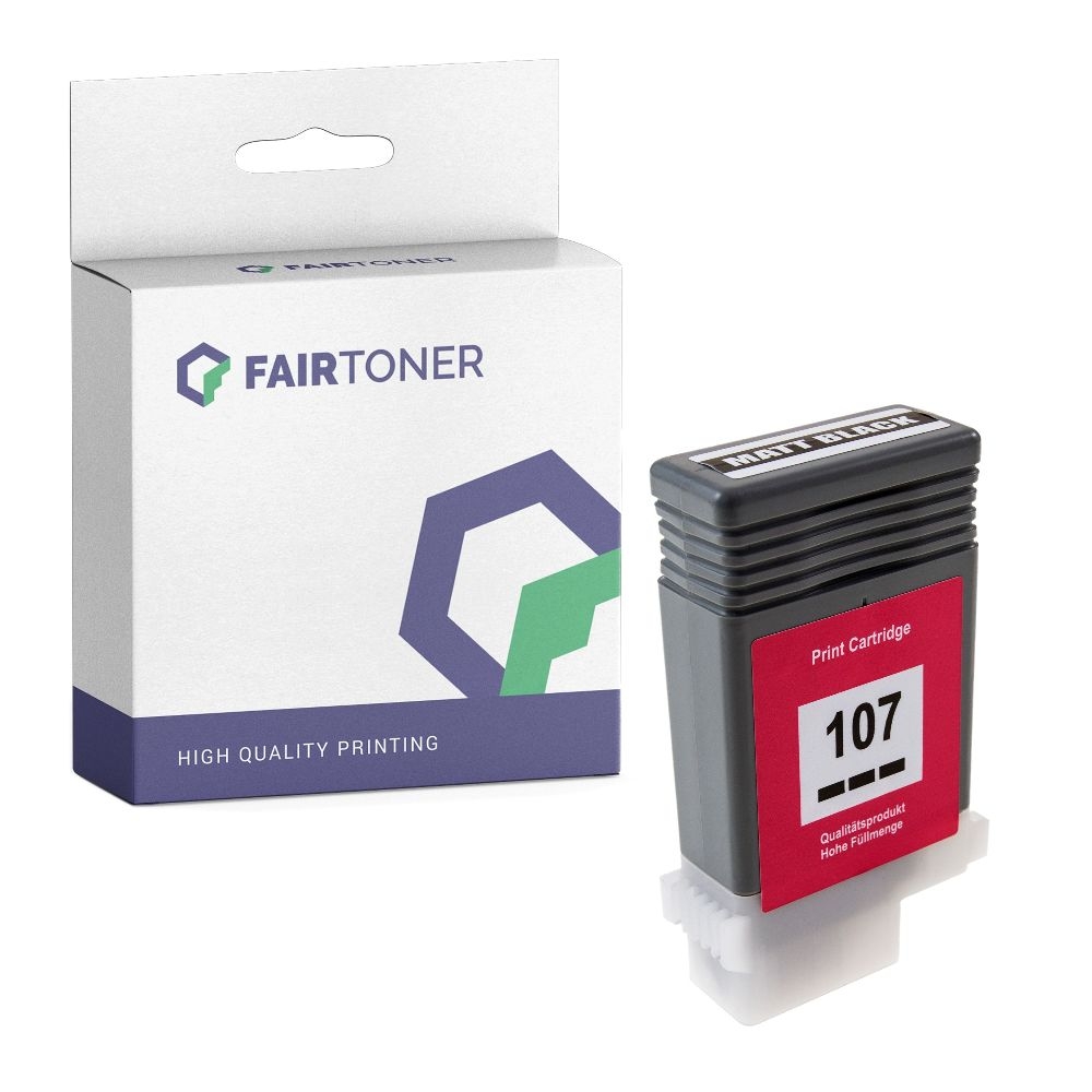 FairToner kompatibel für Canon Tintenpatrone 6704B001 / PFI-107MBK Schwarz