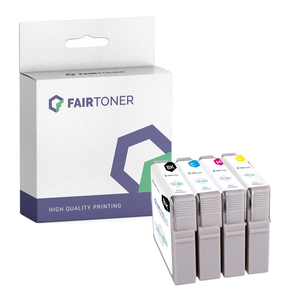 FairToner Set 4 Patronen Epson T1811-T1814 1xbk 1xcmy