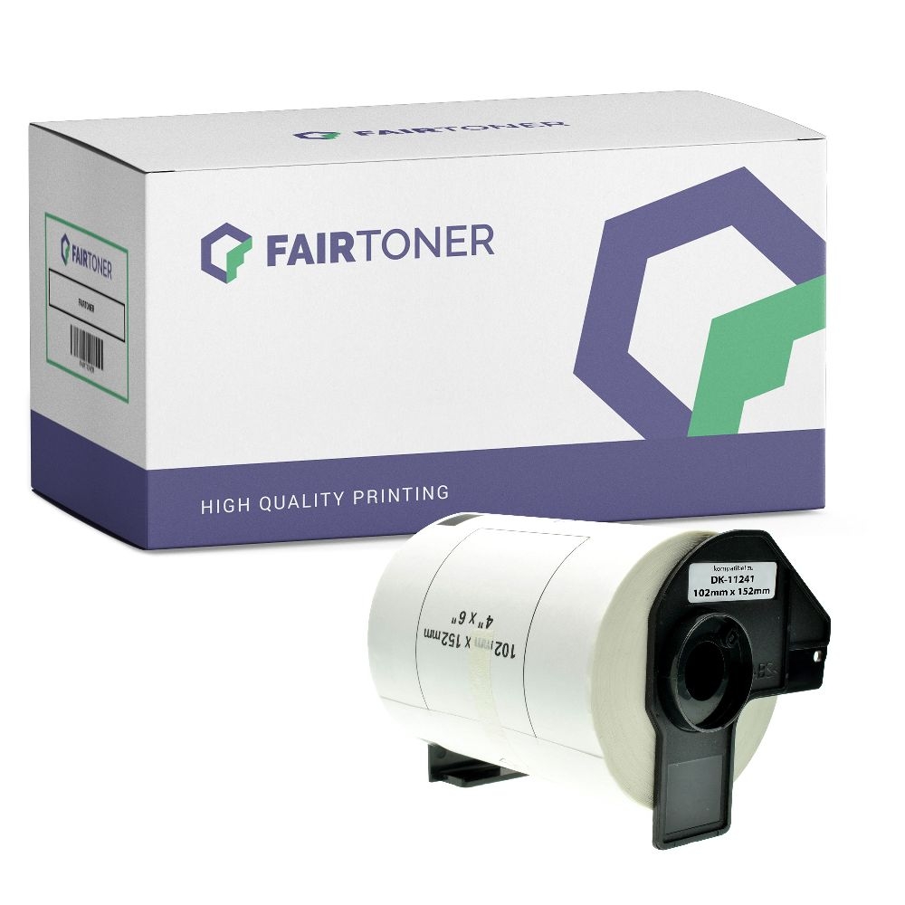 FairToner Etiketten Brother DK11241 102x152mm