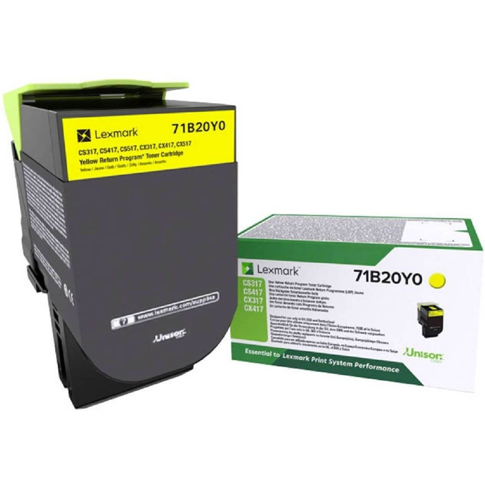Original Lexmark Toner 71B20Y0 Gelb