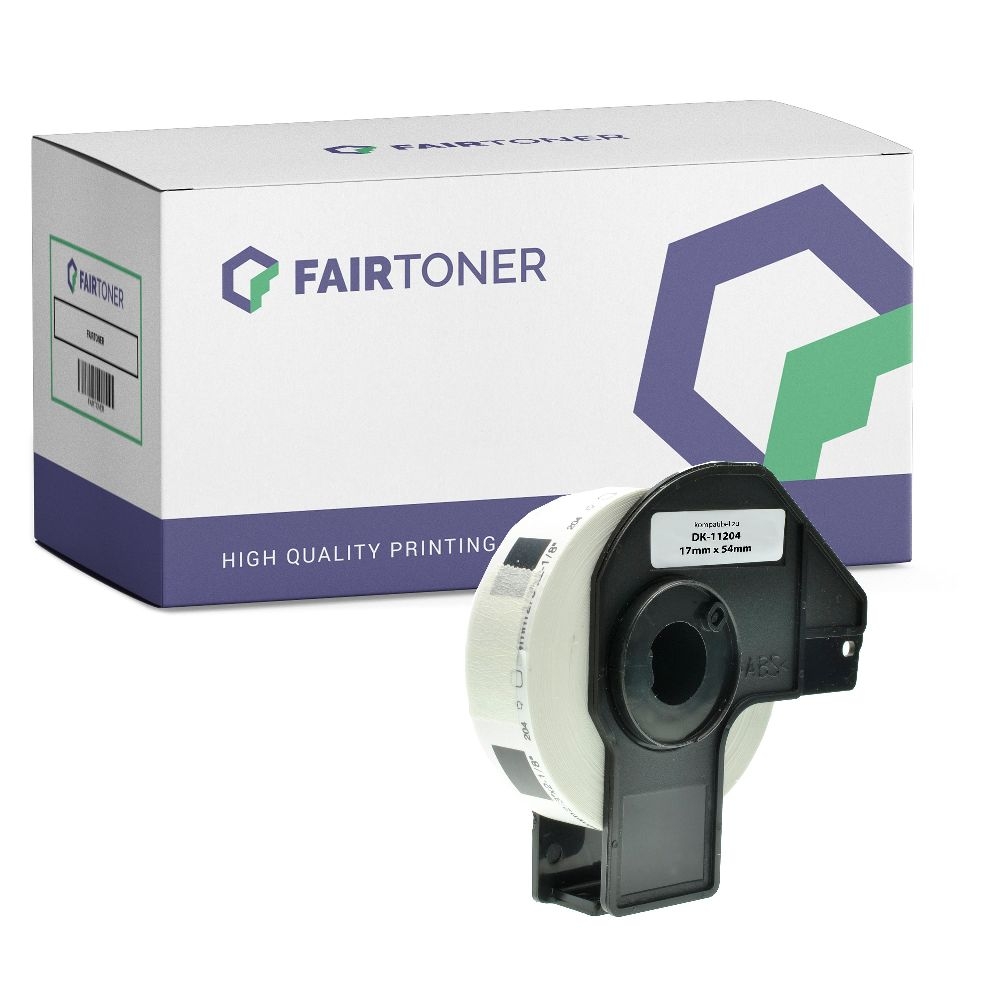 FairToner Etiketten Brother DK11204 17x54mm
