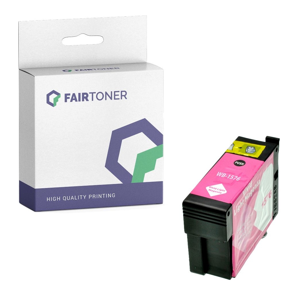 FairToner kompatibel für Epson Tintenpatrone C13T15764010 / T1576 Photo Magenta