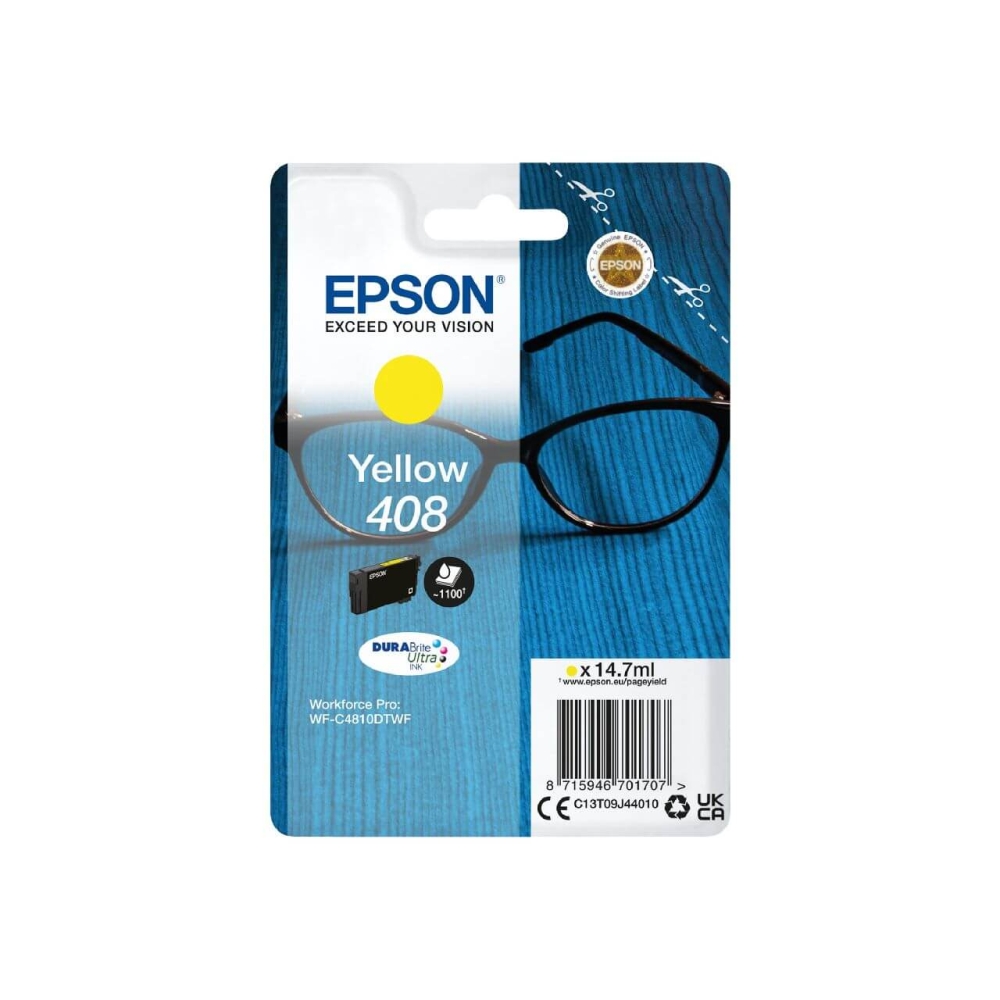 Original Epson Tintenpatrone C13T09J44010 / 408 Gelb