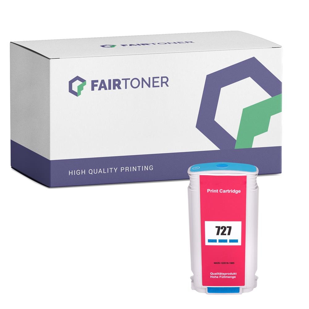 FairToner kompatibel für HP Tintenpatrone B3P19A / 727 Cyan