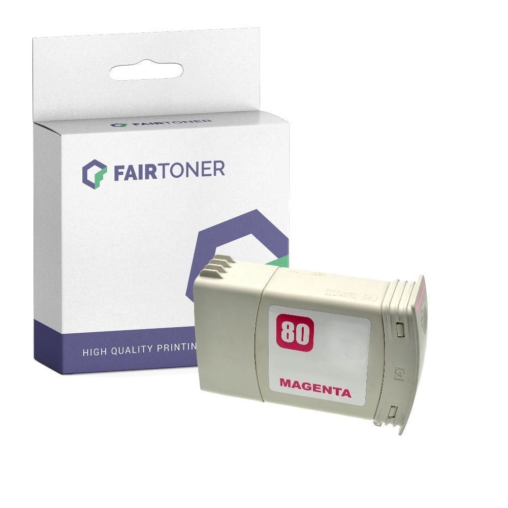 FairToner kompatibel für HP Tintenpatrone C4847A / 80 Magenta