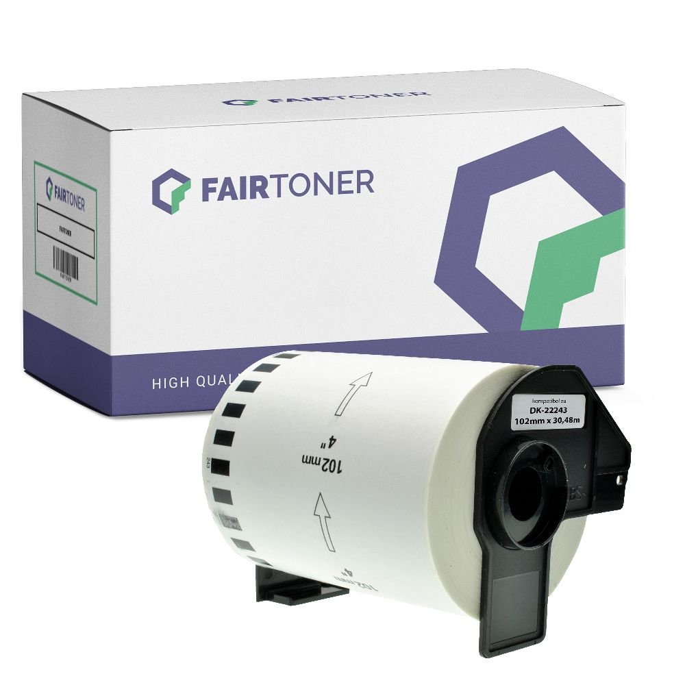 FairToner Etiketten Brother DK22243 102mm x 30,48m