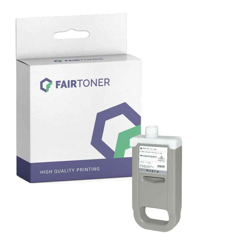 FairToner kompatibel für Canon Tintenpatrone 2222B001 / PFI-702PGY Light Grau