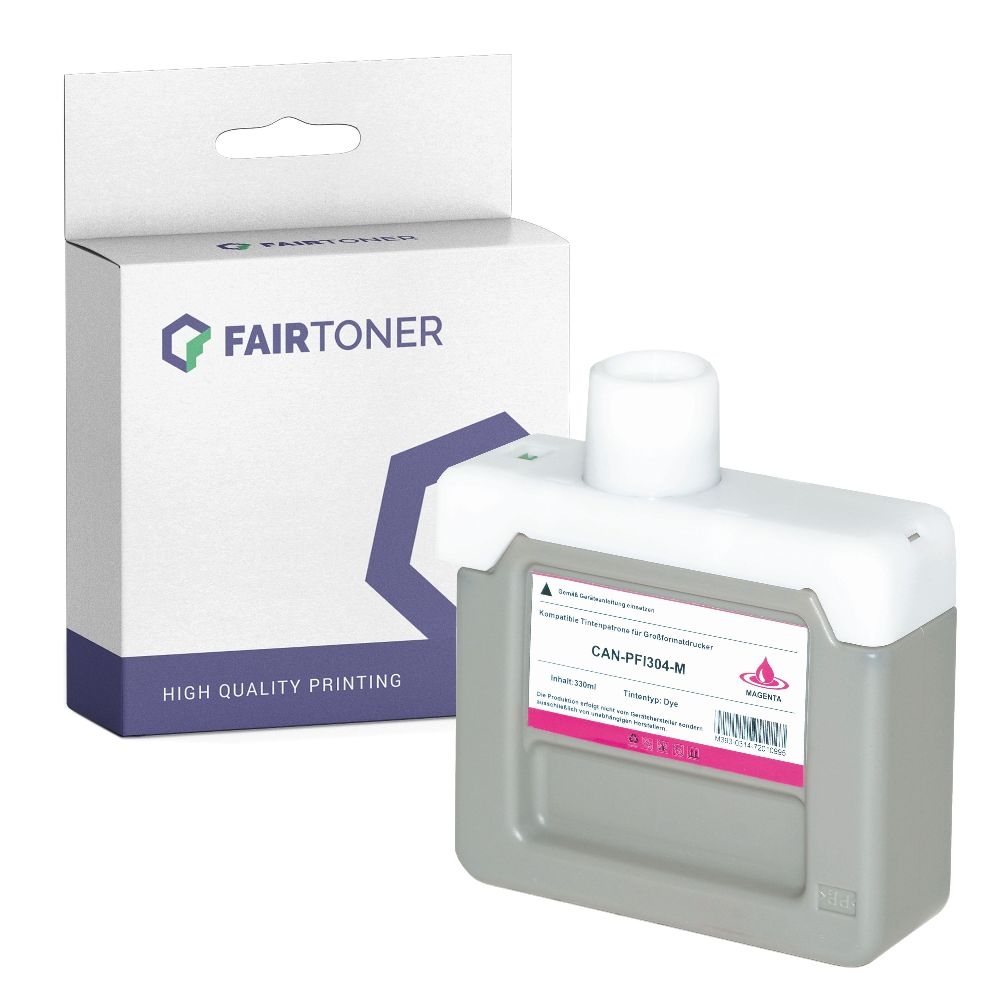 FairToner kompatibel für Canon Tintenpatrone 3851B005 / PFI-304M Magenta