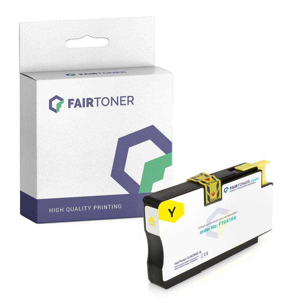 FairToner kompatibel für HP Tintenpatrone 3JA29AE / 963XL Gelb [XL Füllmenge]