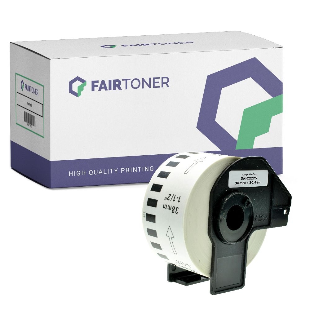 FairToner Etiketten Brother DK22225 38mm x 30,48m