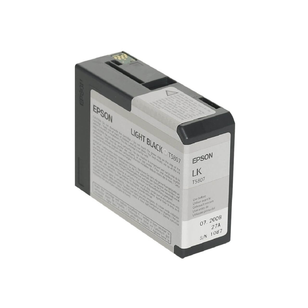 Original Epson Tintenpatrone C13T580700 / T5807 Foto Schwarz