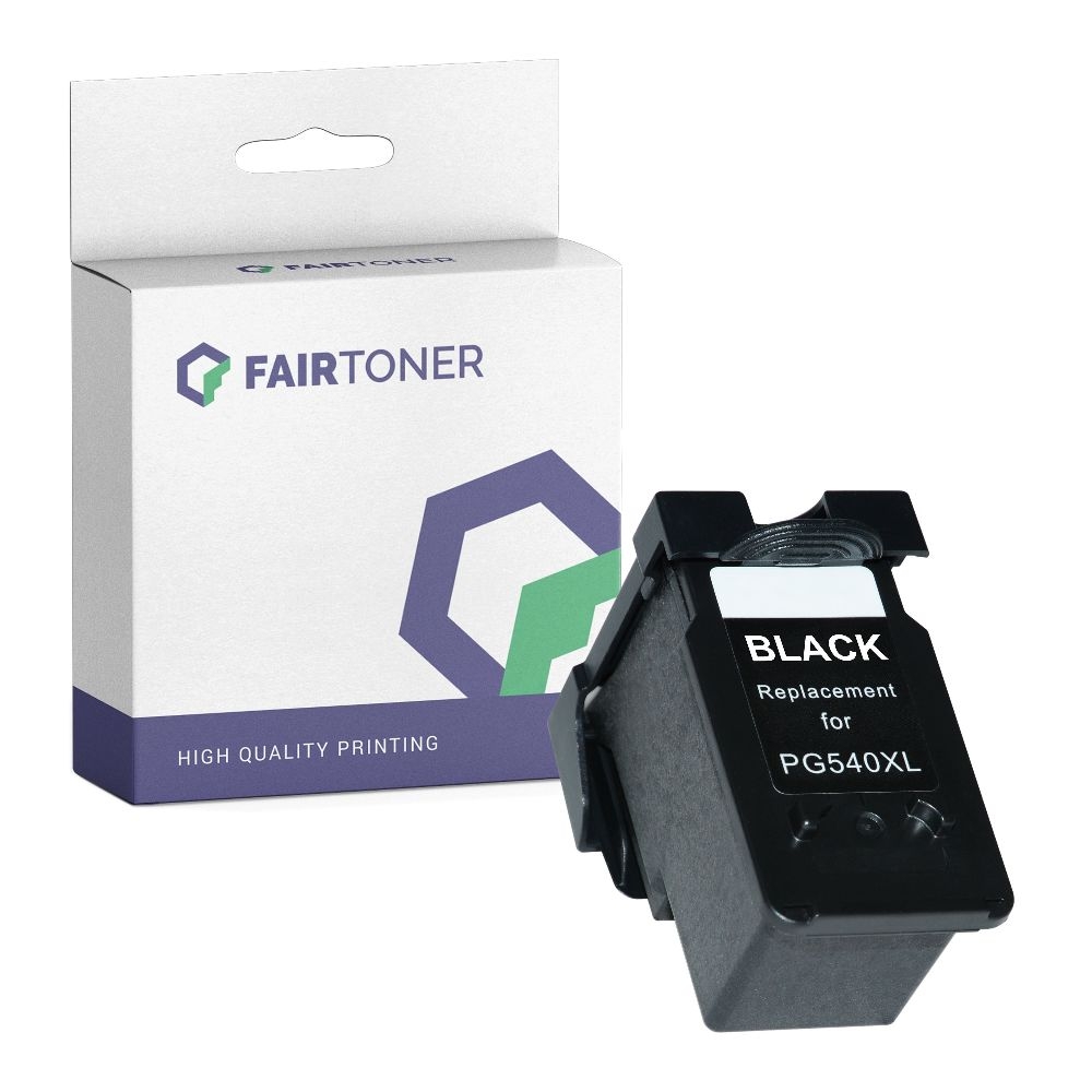 FairToner kompatibel für Canon Tintenpatrone 5222B005 / PG-540XL Schwarz [XL Füllmenge]