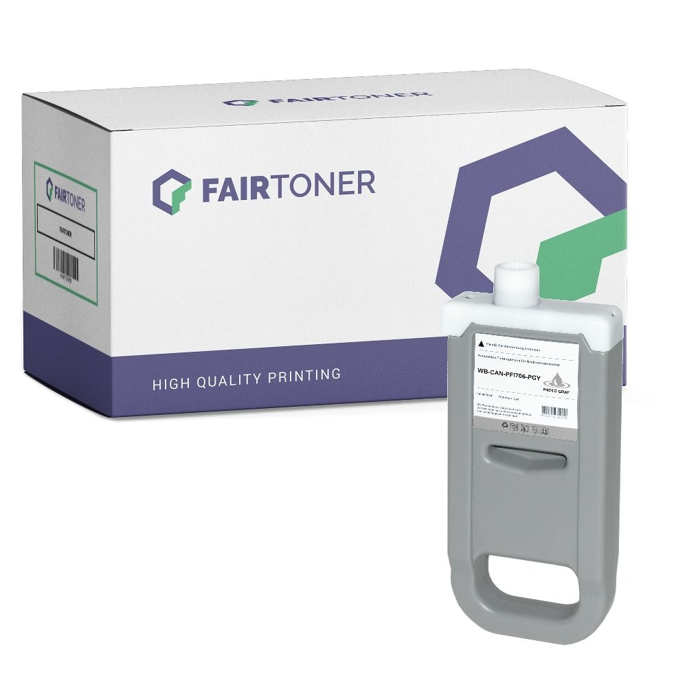 FairToner kompatibel für Canon Tintenpatrone 6691B001 / PFI-706PGY Light Grau