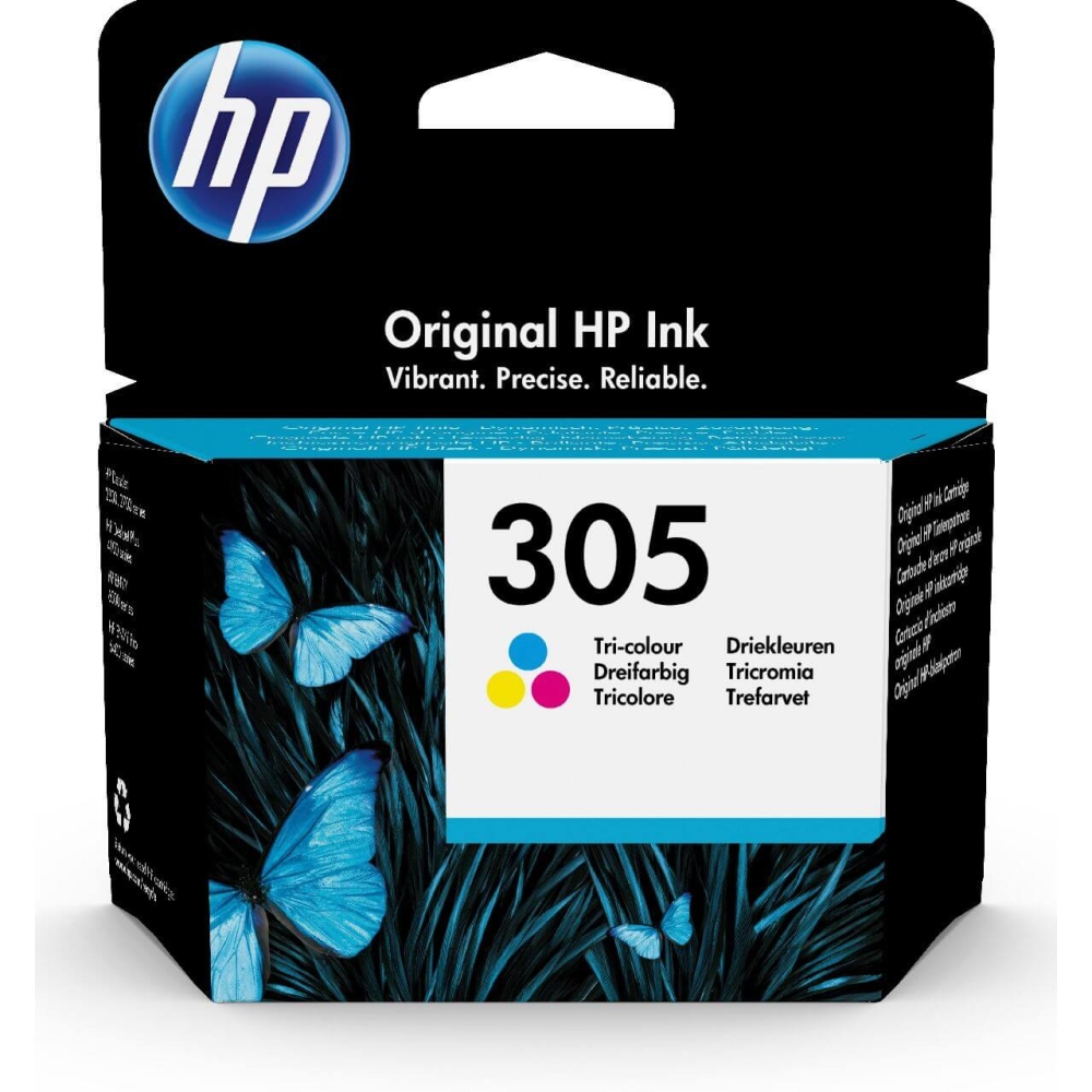Original HP Tintenpatrone 3YM60AE / 305 Color (Cyan,Magenta,Gelb)