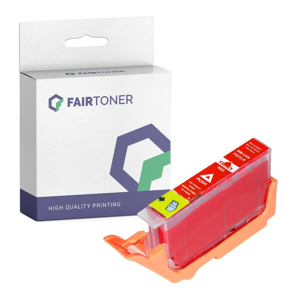 FairToner kompatibel für Canon Tintenpatrone 6410B001 / PGI-72R Rot