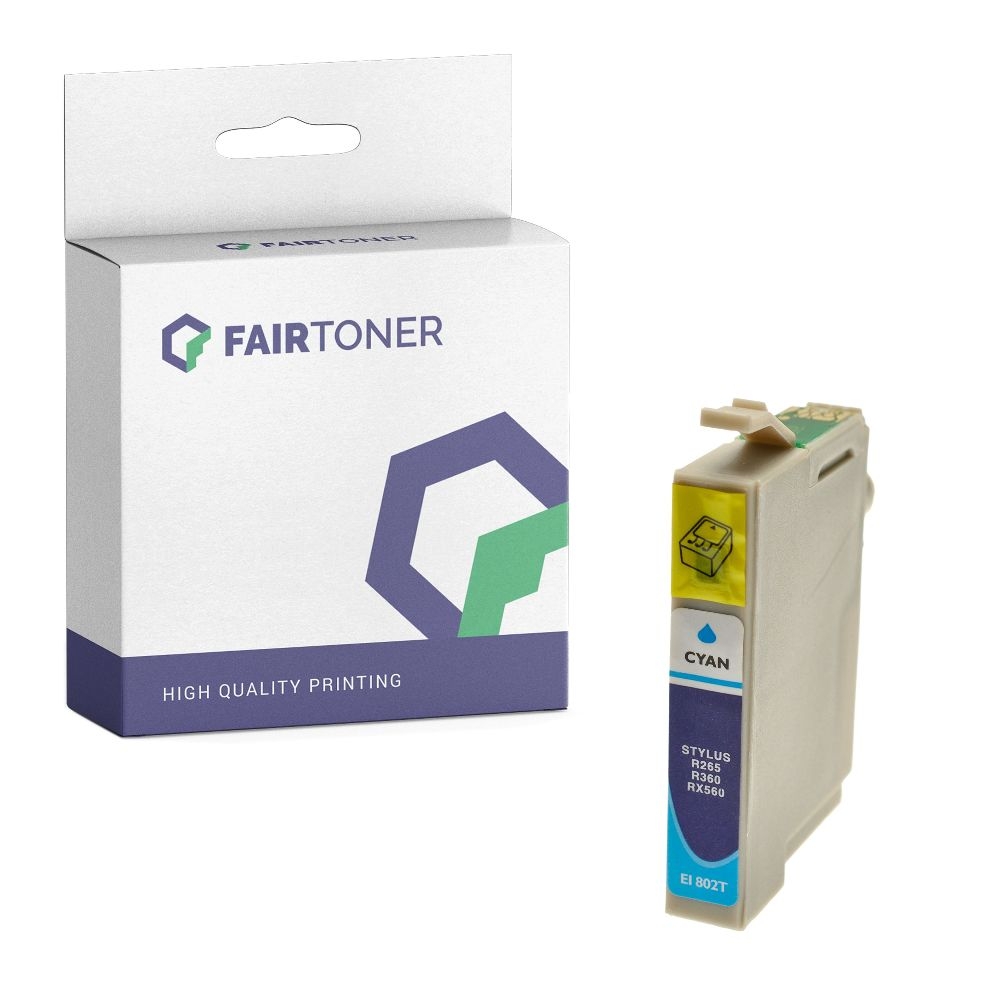 FairToner kompatibel für Epson Tintenpatrone C13T07924010 / T0792 Cyan