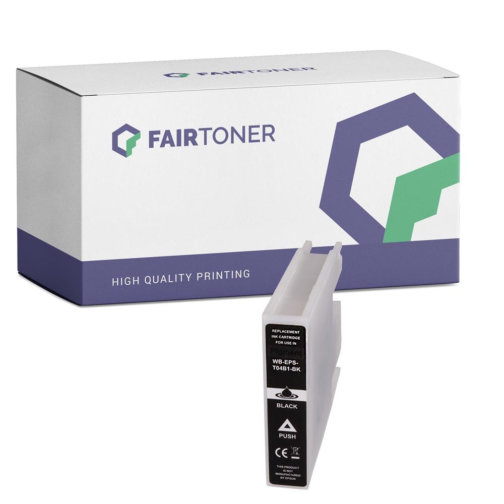 FairToner kompatibel für Epson Tintenpatrone C13T04B140 / T04B1 Schwarz