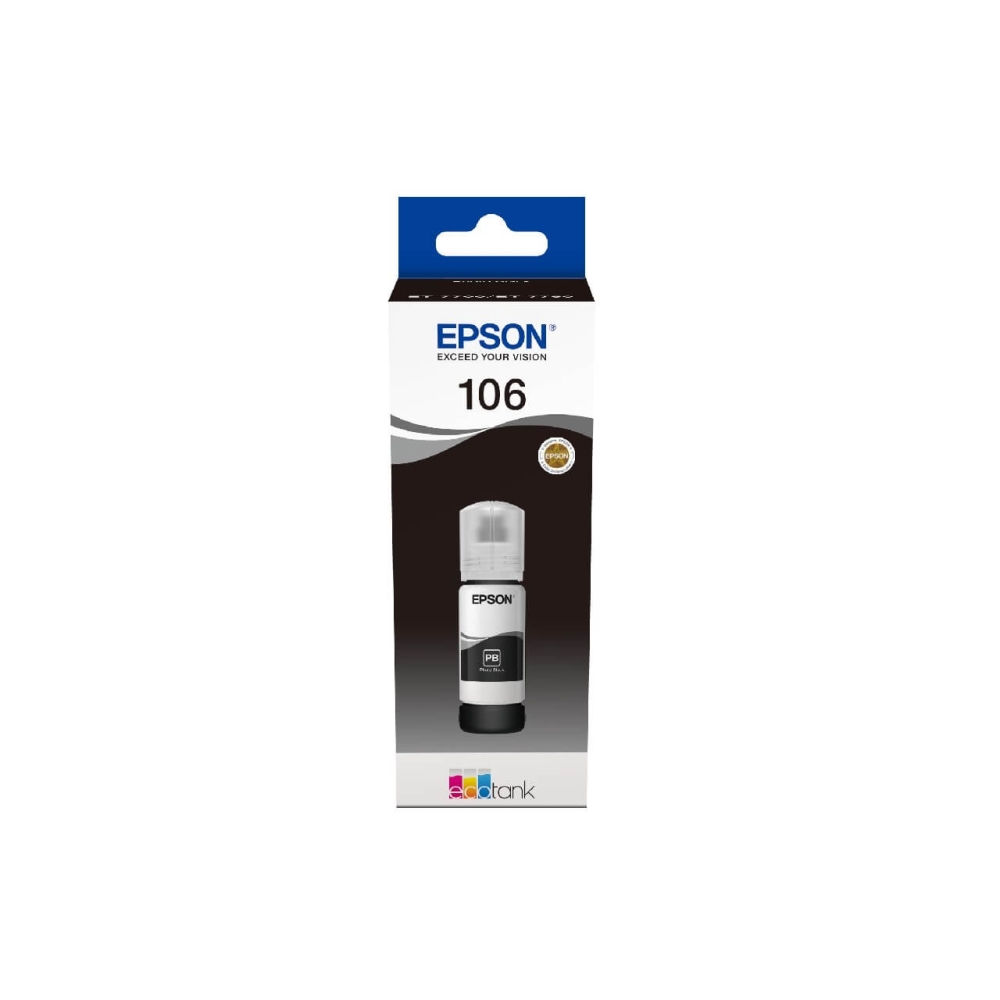 Original Epson Tintenpatrone C13T00R140 / 106 Photo Schwarz