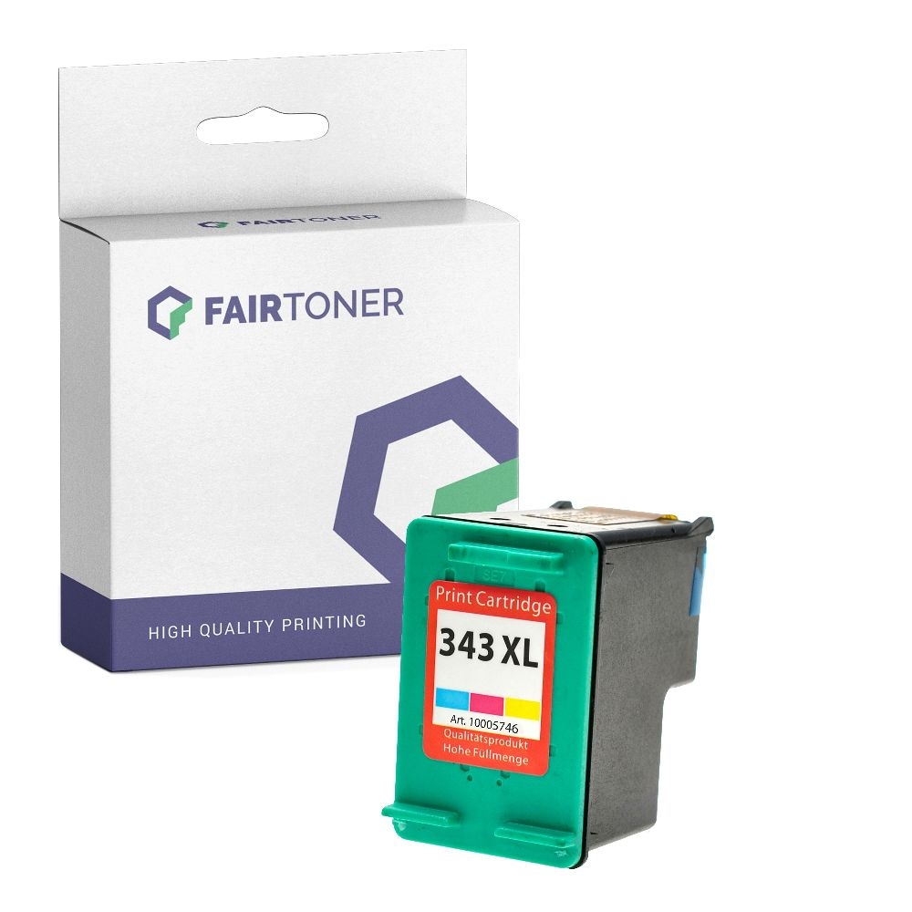 FairToner kompatibel für HP Tintenpatrone C8766EE / 343 Color