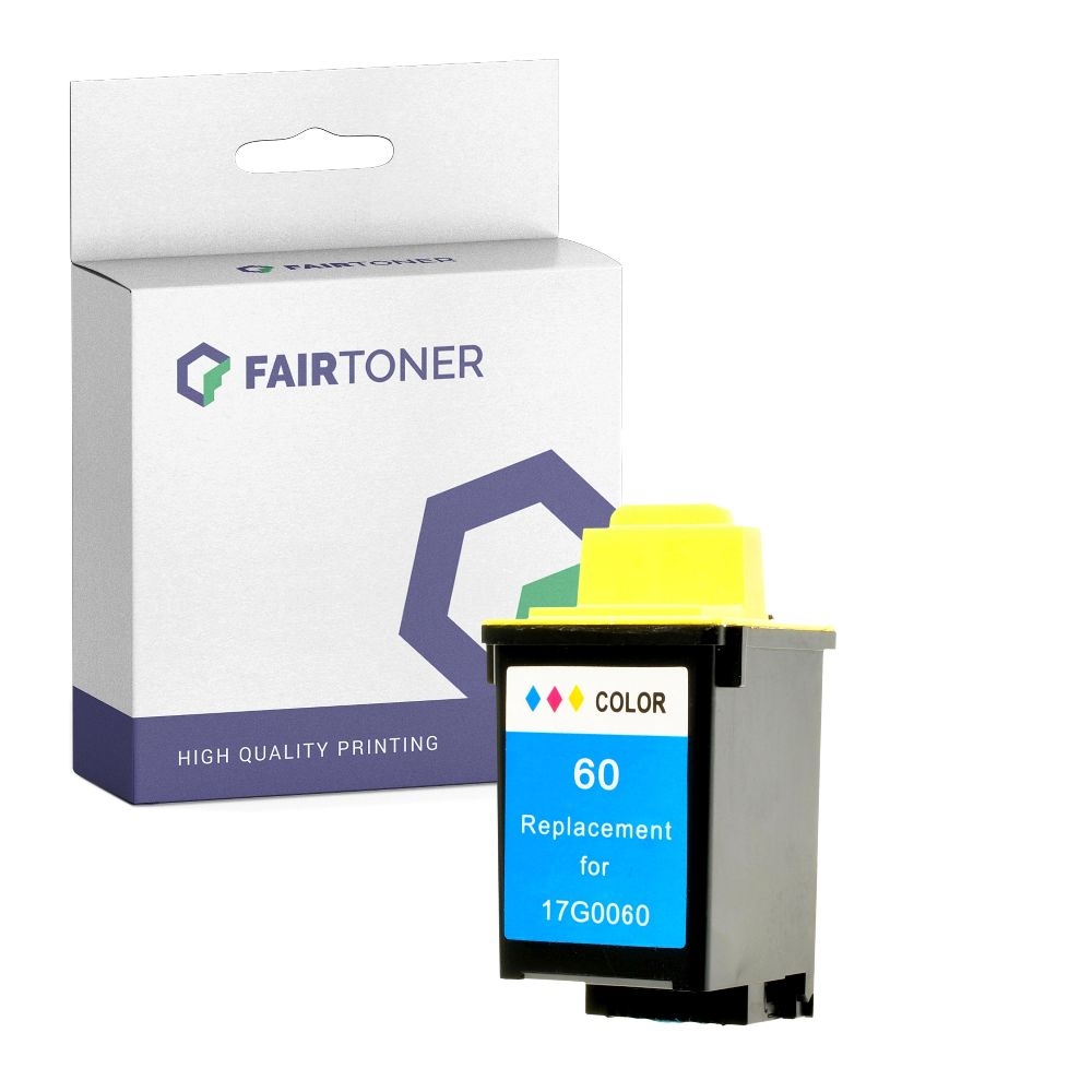 FairToner kompatibel für Lexmark Tintenpatrone 17G0060E / 60 Color