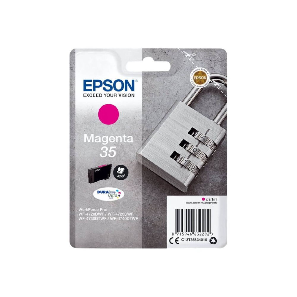 Original Epson Tintenpatrone C13T35834010 / 35 Magenta
