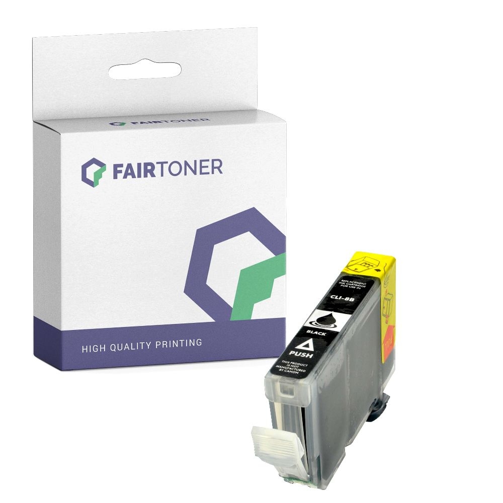 FairToner kompatibel für Canon Tintenpatrone 0620B001 / CLI-8BK Schwarz