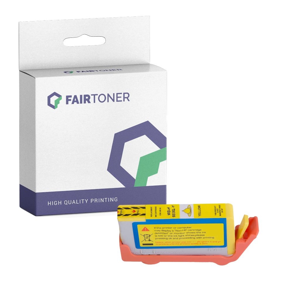 FairToner kompatibel für HP Tintenpatrone T6M11AE / 903XL Gelb [XL Füllmenge]