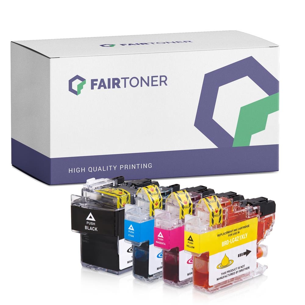 FairToner Multipack für Brother LC421XLVAL