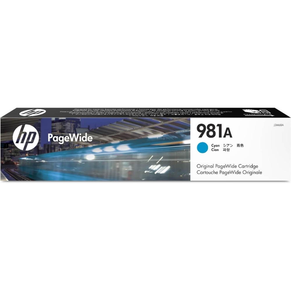 Original HP Tintenpatrone J3M68A / 981A Cyan
