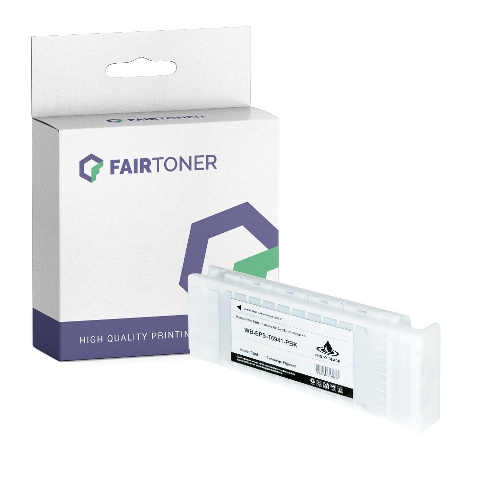 FairToner kompatibel für Epson Tintenpatrone C13T694100 / T6941 Photo Schwarz