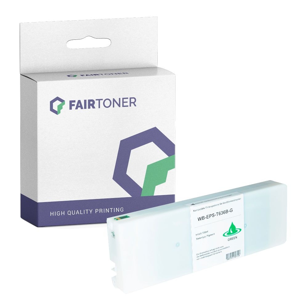 FairToner kompatibel für Epson Tintenpatrone C13T596B00 / T596B Grün