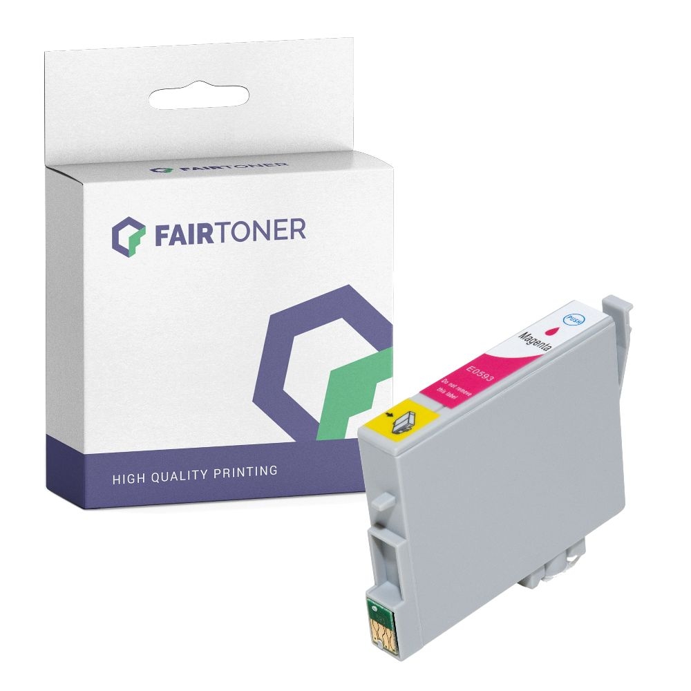 FairToner kompatibel für Epson Tintenpatrone C13T05934010 / T0593 Magenta