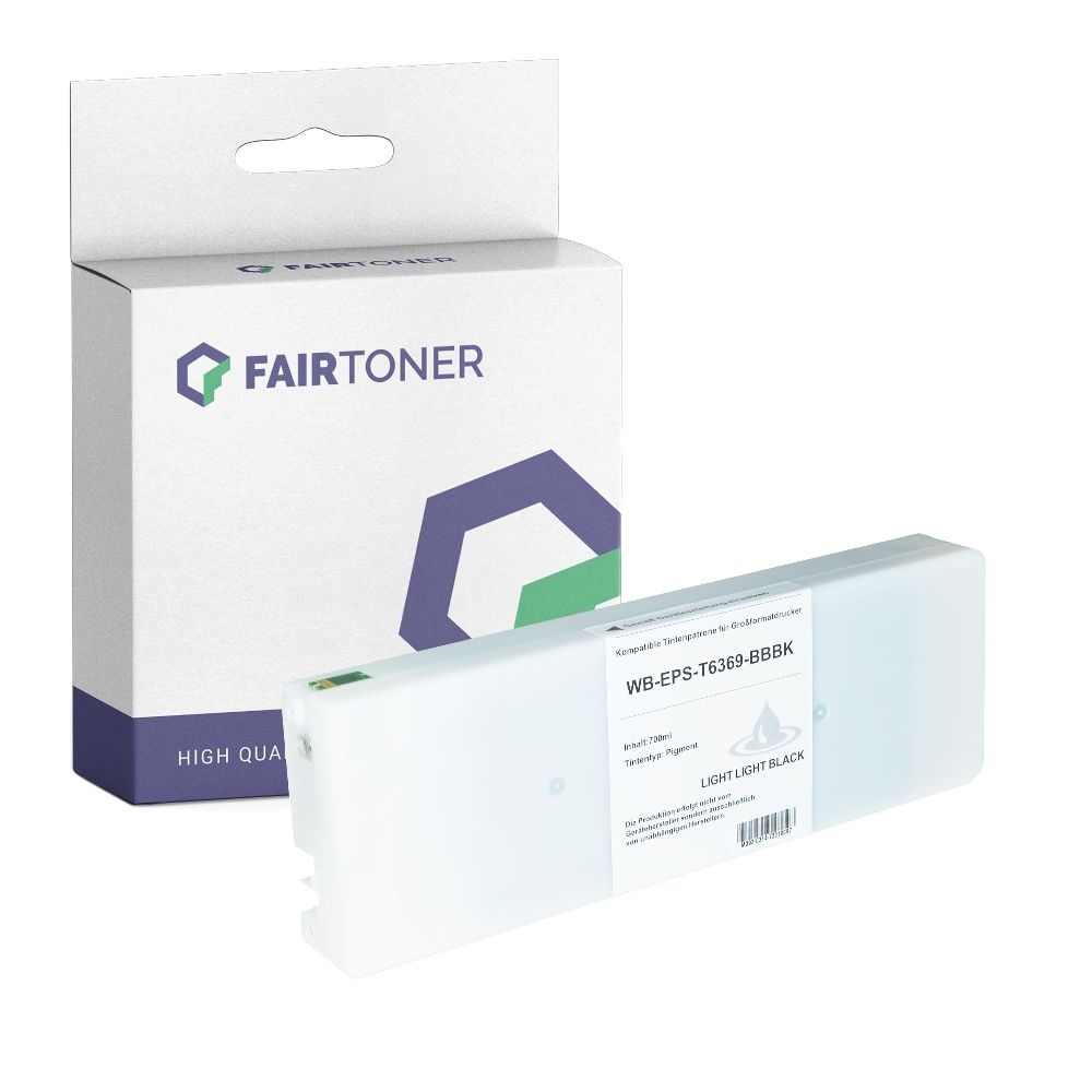 FairToner kompatibel für Epson Tintenpatrone C13T596900 / T5969 Schwarz Hell Hell