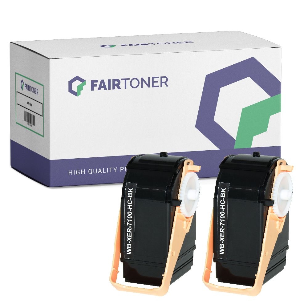 FairToner Set 2 Toner Xerox Phaser 7100 HC 106R02605 bk