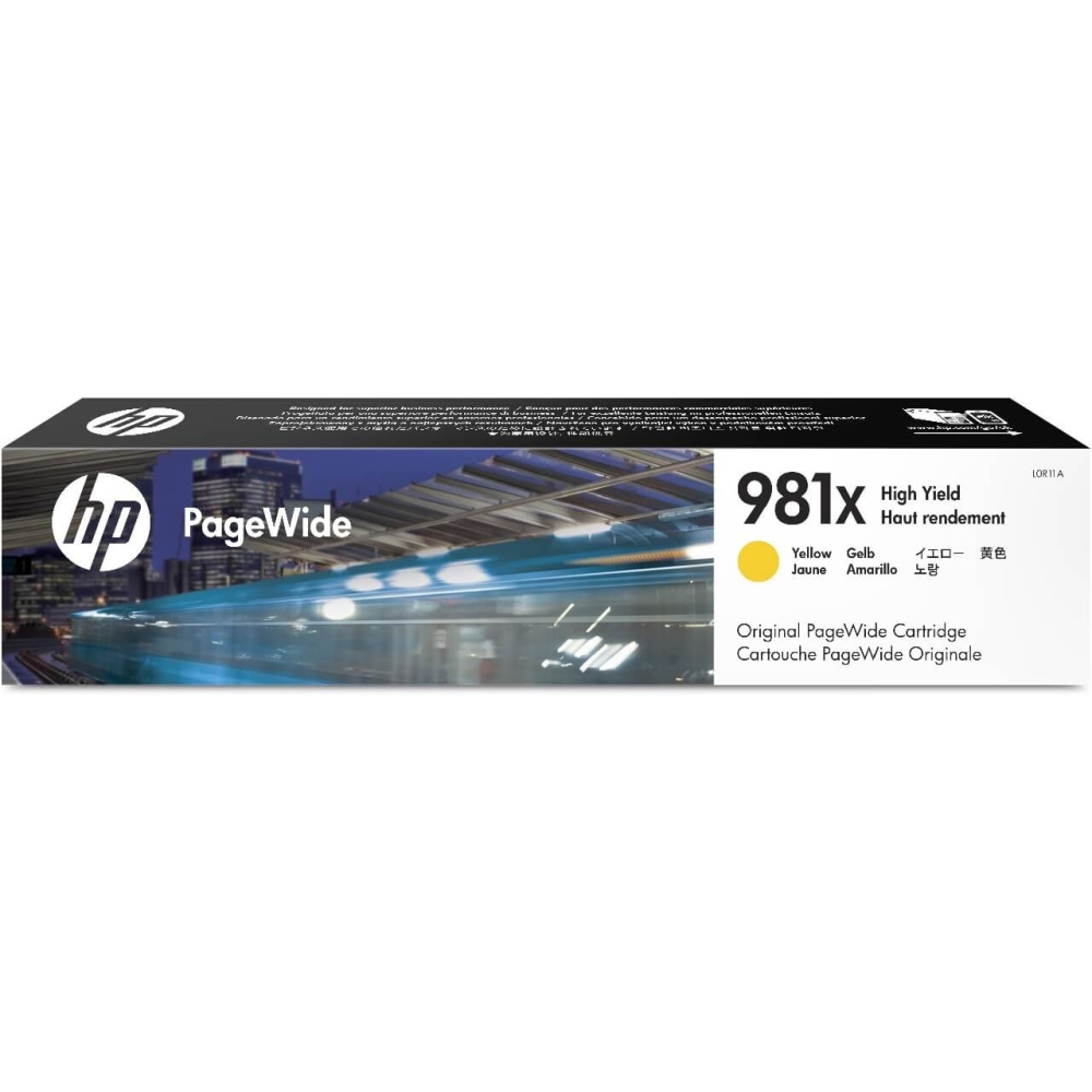 Original HP Tintenpatrone L0R11A / 981X Gelb
