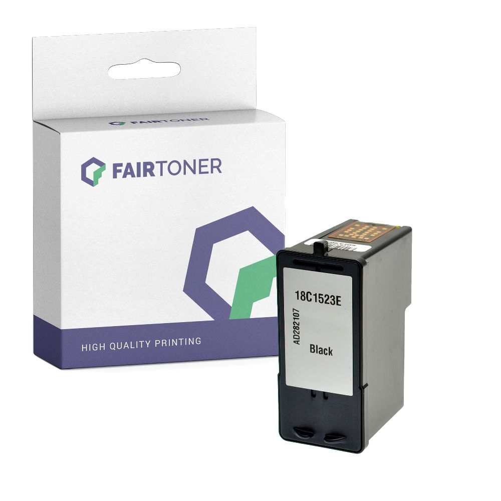FairToner kompatibel für Lexmark Tintenpatrone 18C1523E / 23 Schwarz