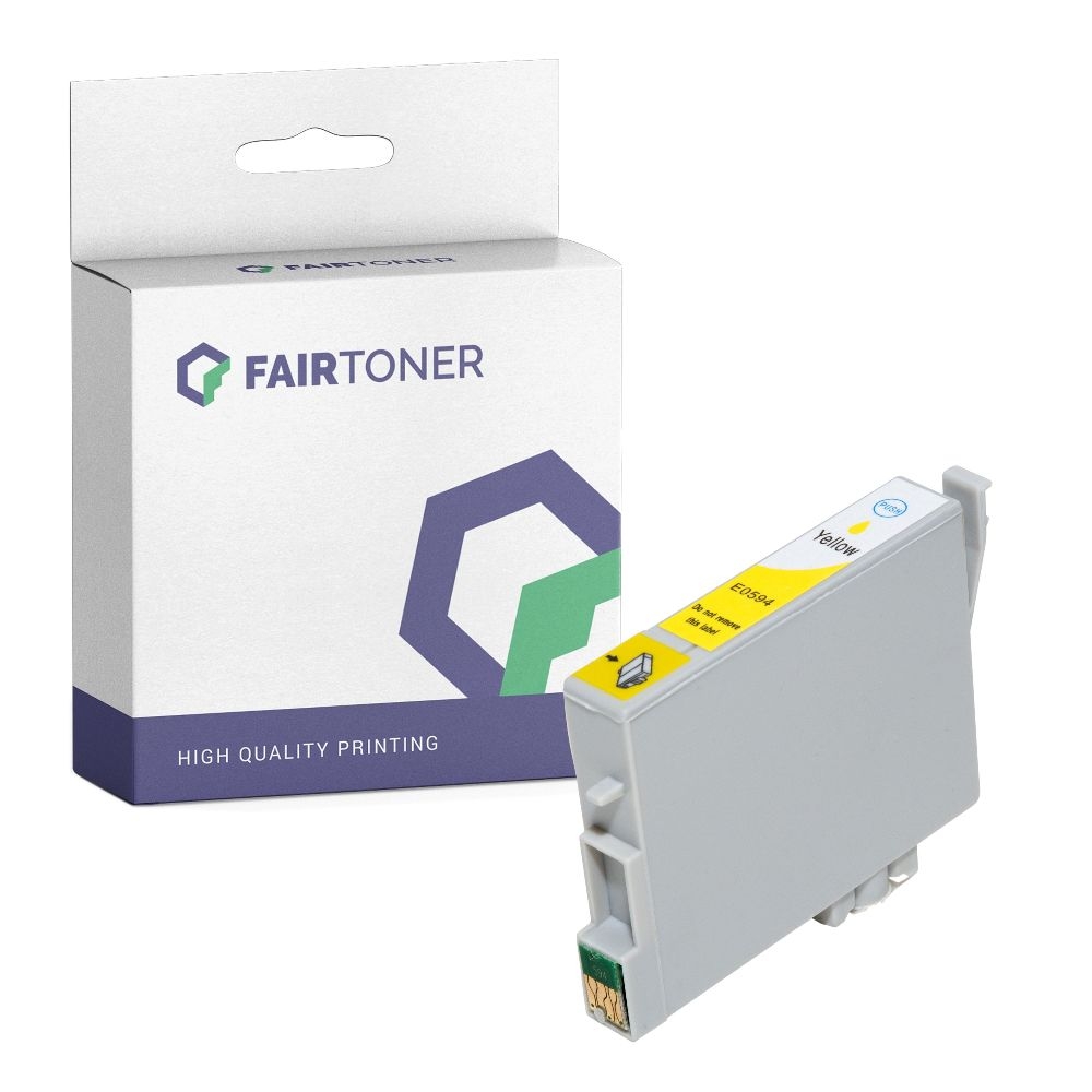 FairToner kompatibel für Epson Tintenpatrone C13T05944010 / T0594 Gelb