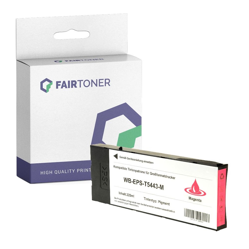 FairToner kompatibel für Epson Tintenpatrone C13T544300 / T5443 Magenta