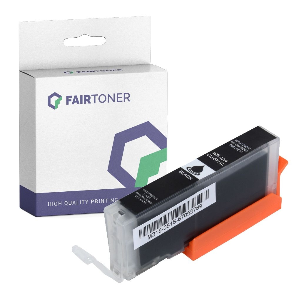FairToner kompatibel für Canon Tintenpatrone 0331C001 / CLI-571BKXL Schwarz
