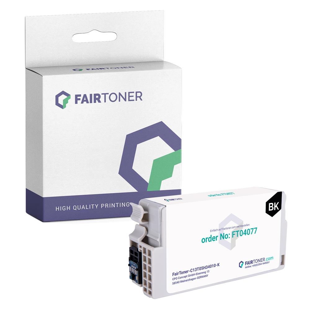 FairToner kompatibel für Epson Tintenpatrone C13T02J14010 / 405XXL Schwarz [XXL Füllmenge]