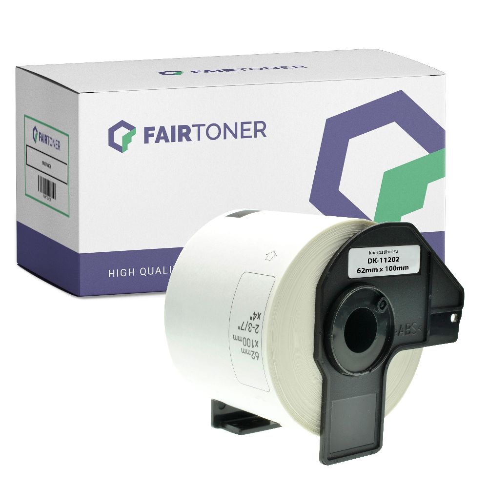 FairToner Etiketten Brother DK11202 62x100mm