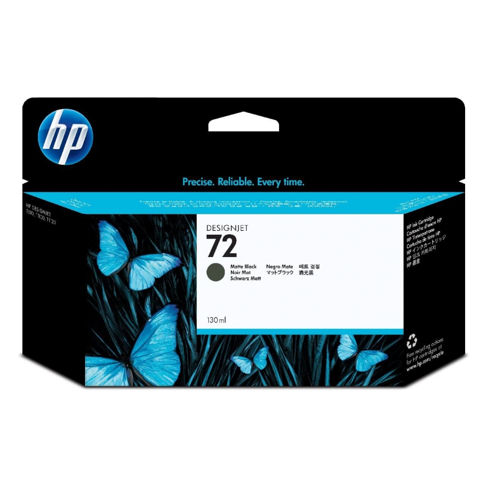 Original HP Tintenpatrone C9403A / 72 Matt Schwarz